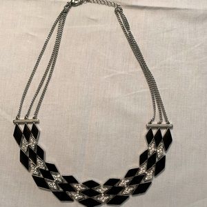 Art Deco-inspired necklace and earrings